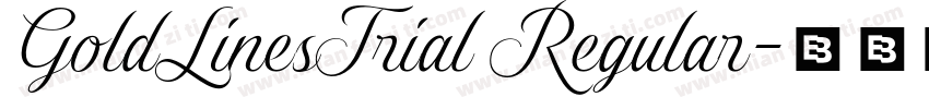 GoldLinesTrial Regular字体转换